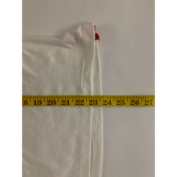 90s Vintage Le Riche M Medium Red White Montana MT Birdhouse Short Sleeve Shirt - Picture 9 of 10